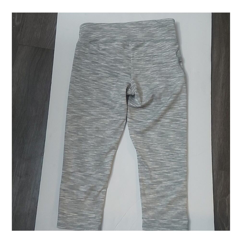 Danskin Grey/White Capri Legging S Exercise Athleisure Activewear Cozycore Comfy - Picture 2 of 11